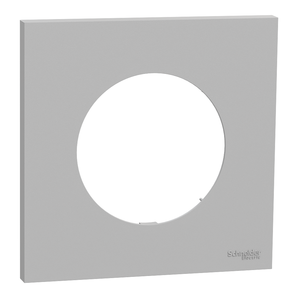 Odace plaque 1 poste gris galet